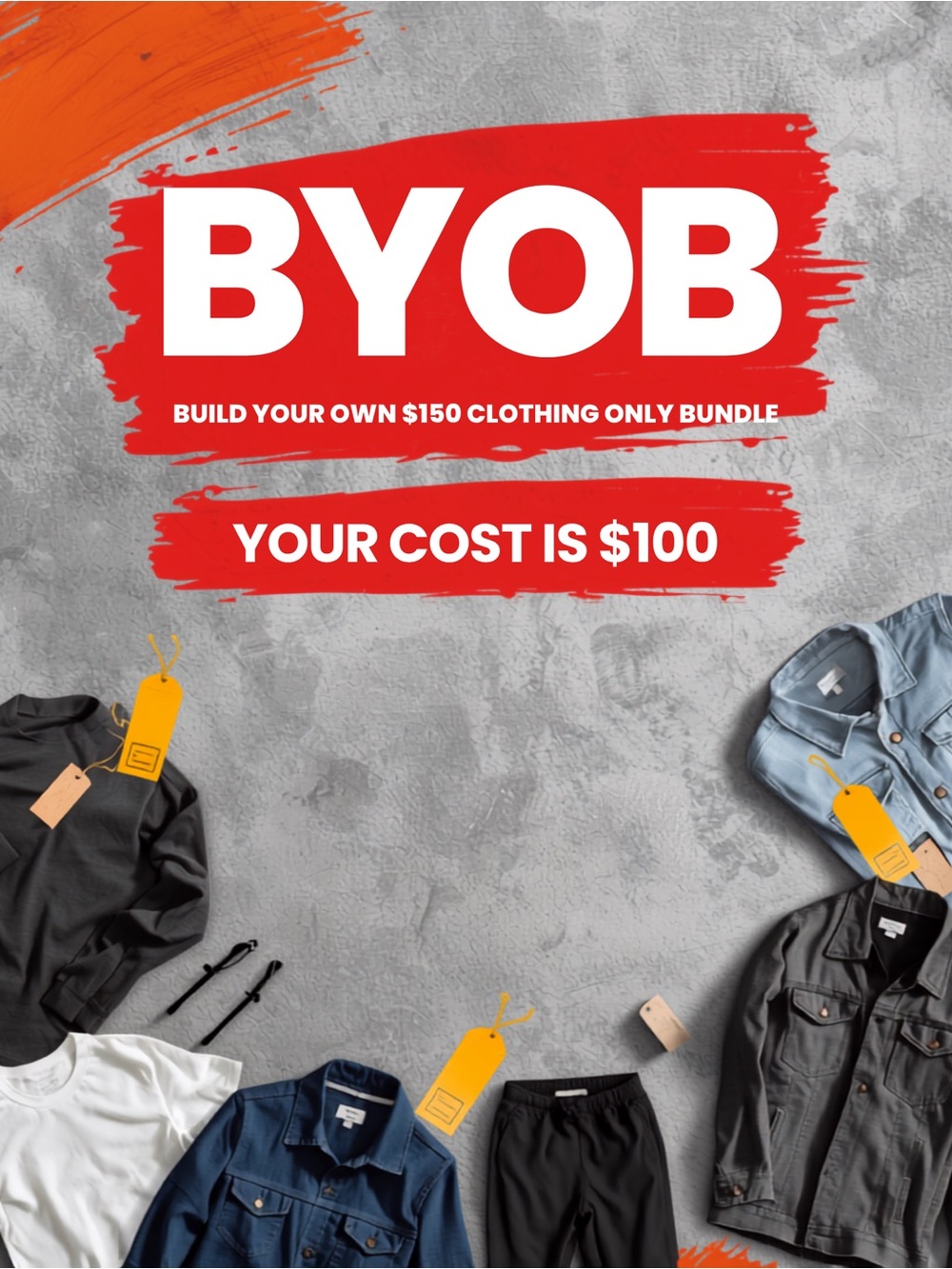 Build your own Bundle Clothing only $100